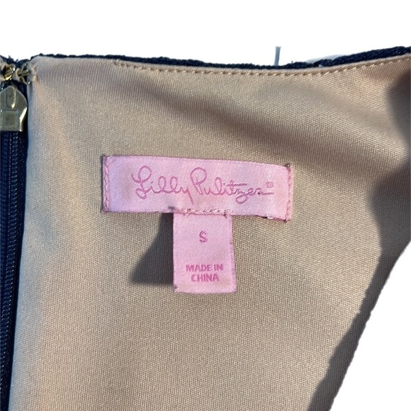 NWOT- $198 Lilly Pulitzer Tiki Wrap Dress Navy Lace Fully Lined Romper Small - Picture 12 of 15